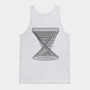 From square to circles in grey Tank Top